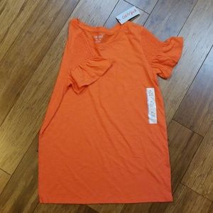 Girl's xl 14-16 orange tee - Cat & Jack